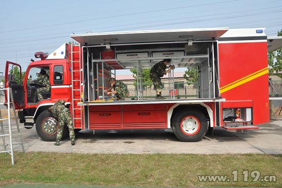 京海淀消防新配發(fā)地震救援車 提升應急處突能力