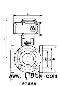 電動(dòng)四通球閥_配DSR執(zhí)行器