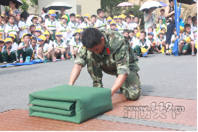 麗水消防為實驗小學宣傳消防知識